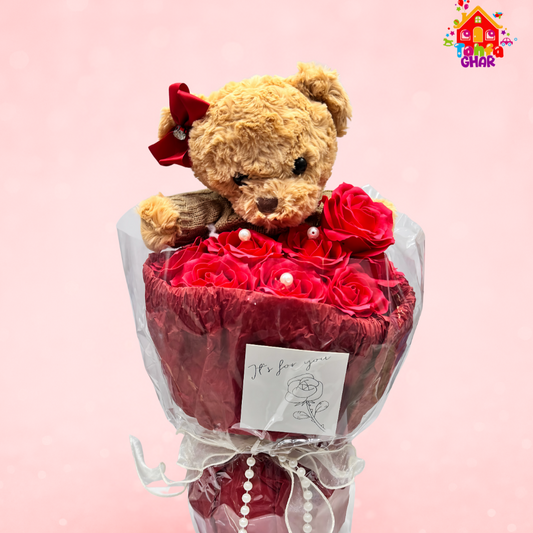 Teddy Love Plush Bouquet