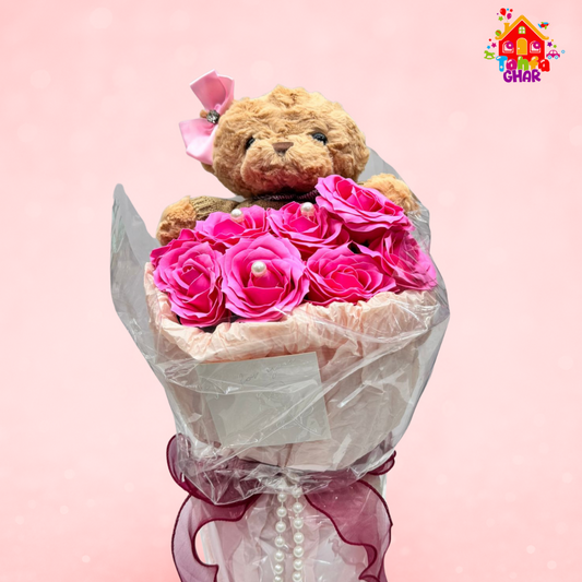 Blush Teddy Rose Bouquet